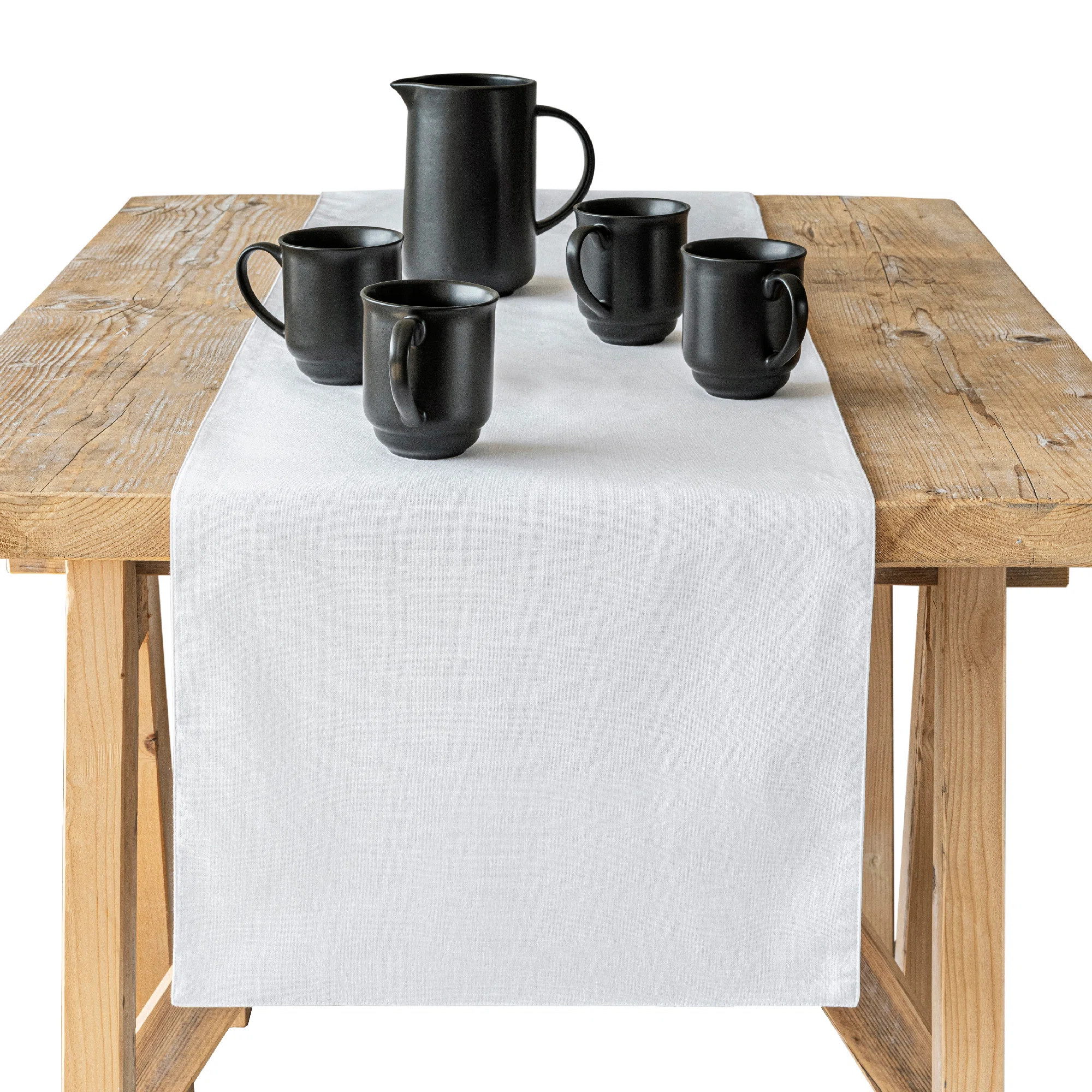 Over&Back Woven Chambray Table Runner | Wayfair North America