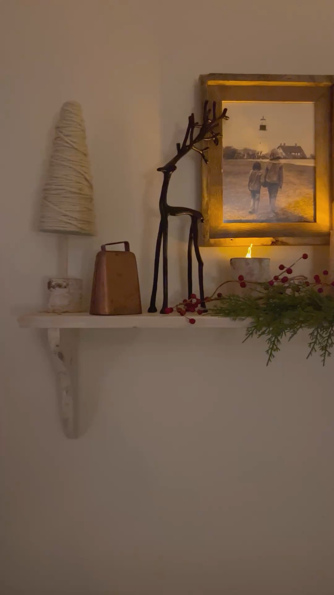 Love how this shelf turned out! These deer were much more affordable than some out there! The candles are amazing for the price!!!

#LTKHoliday #LTKHome #LTKSeasonal