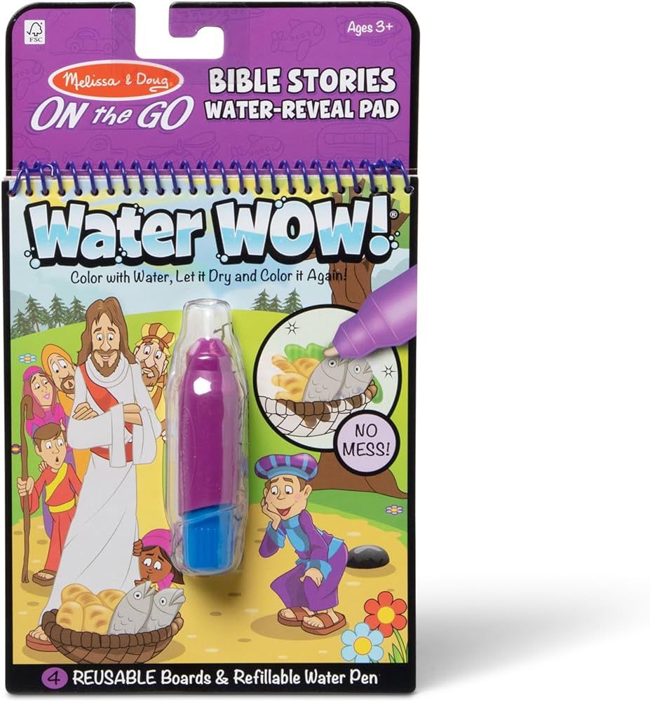 Melissa & Doug On the Go Water Wow! Water Reveal Pad: Bible Stories - Stocking Stuffers, Travel T... | Amazon (US)