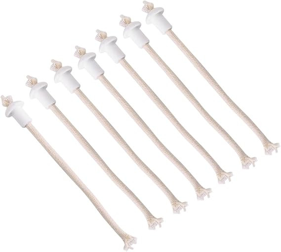 Wine Bottle Tiki Torch Kit,Oil Lamp Wicks,Wine Bottle Oil Lamp Kit 7Pcs Ceramic Holders Torch Wic... | Amazon (US)