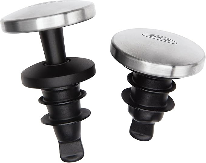 OXO SteeL Expanding Wine Stoppers, 2 Count | Amazon (US)