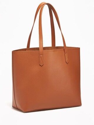Classic Faux-Leather Tote for Women | Old Navy US