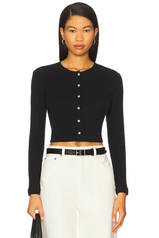 Pointelle Crop Cardigan
                    
                    LESET
                          ... | Revolve Clothing (Global)