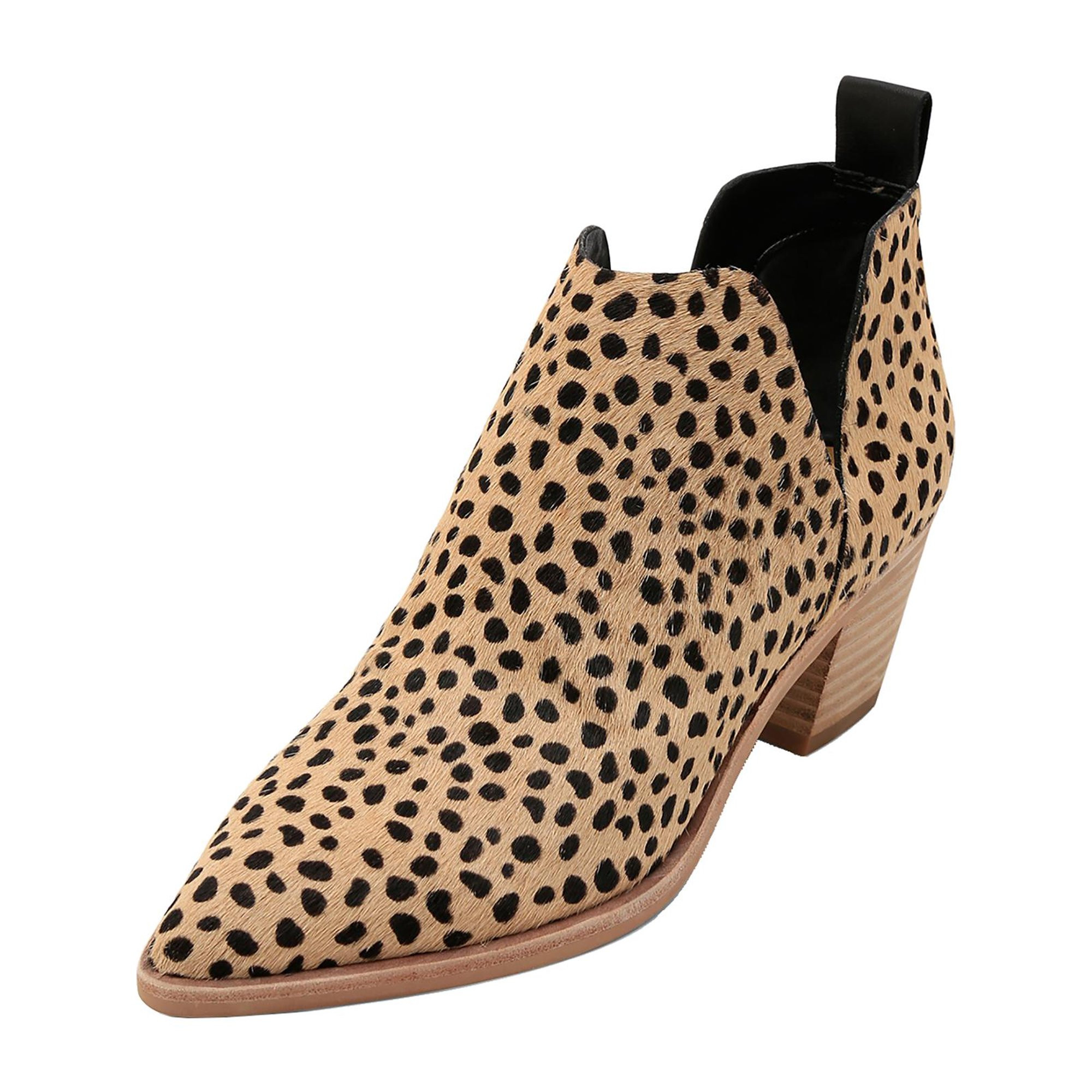 Dolce Vita Womens Sonni Calf Hair Leopard Booties | Walmart (US)