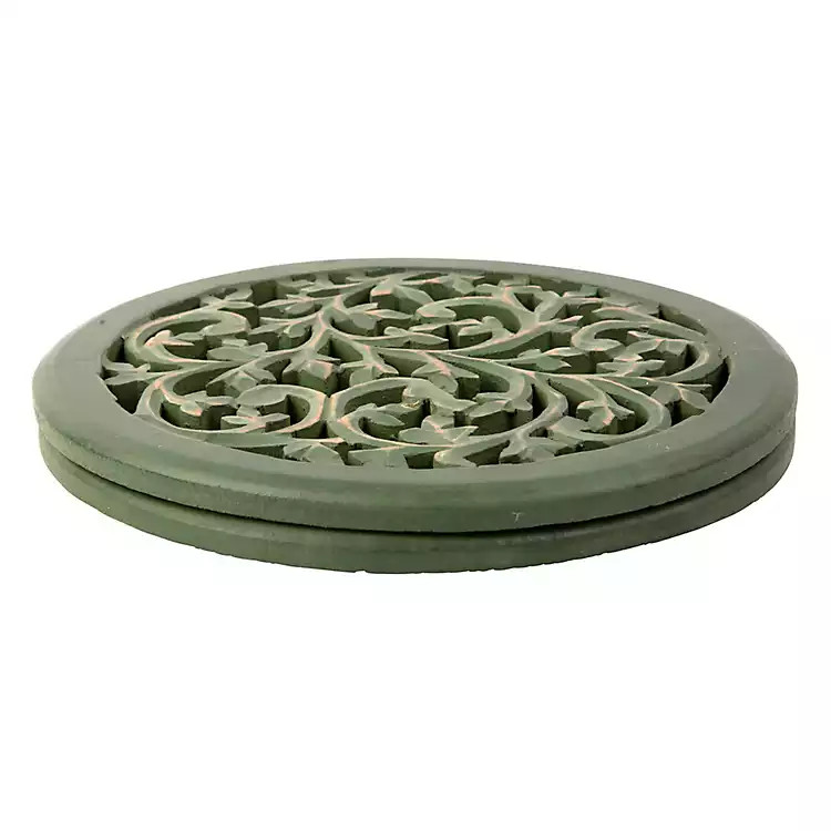 Green Wood Vine Trivets, Set of 2 | Kirkland's Home