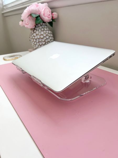 Acrylic laptop stand restocked on amazon