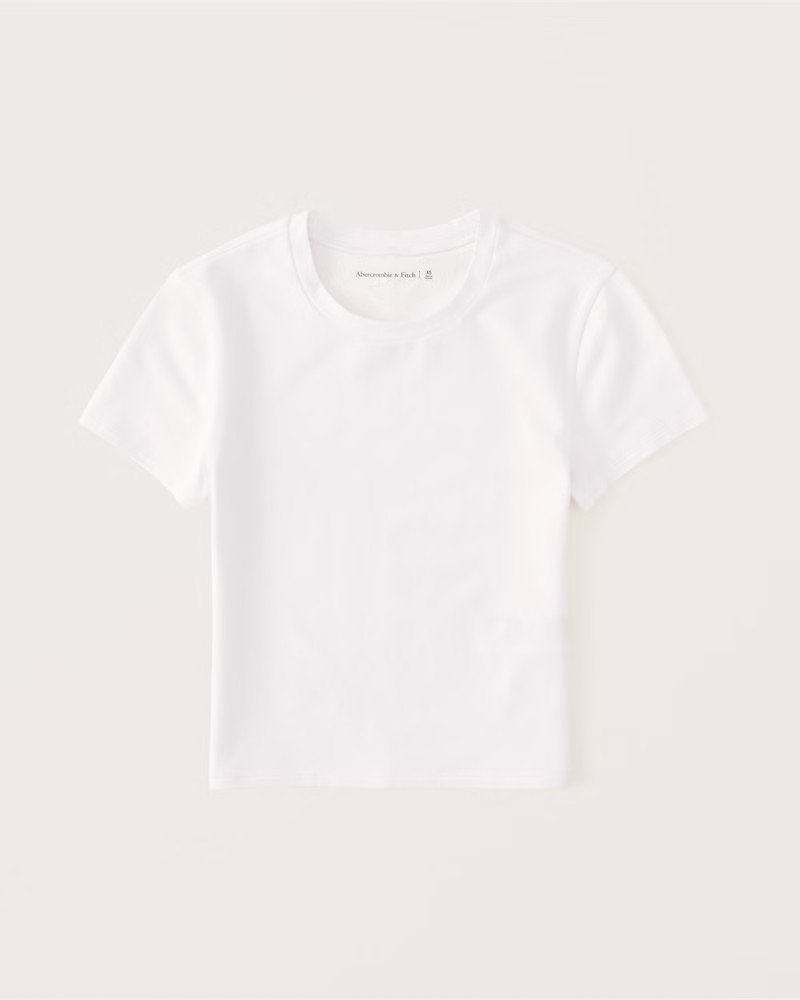 Cotton Seamless Fabric Essential Tee | Abercrombie & Fitch (US)