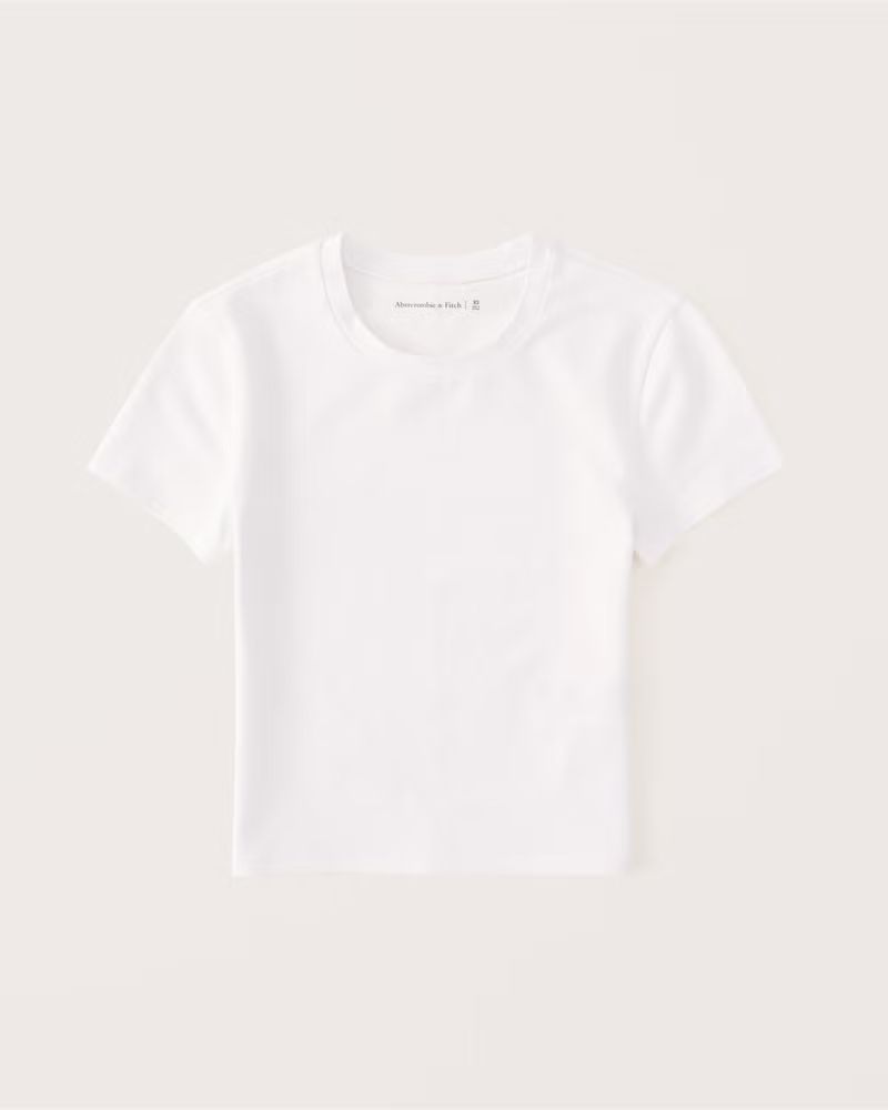 Women's Cotton Seamless Fabric Tee | Women's Tops | Abercrombie.com | Abercrombie & Fitch (US)