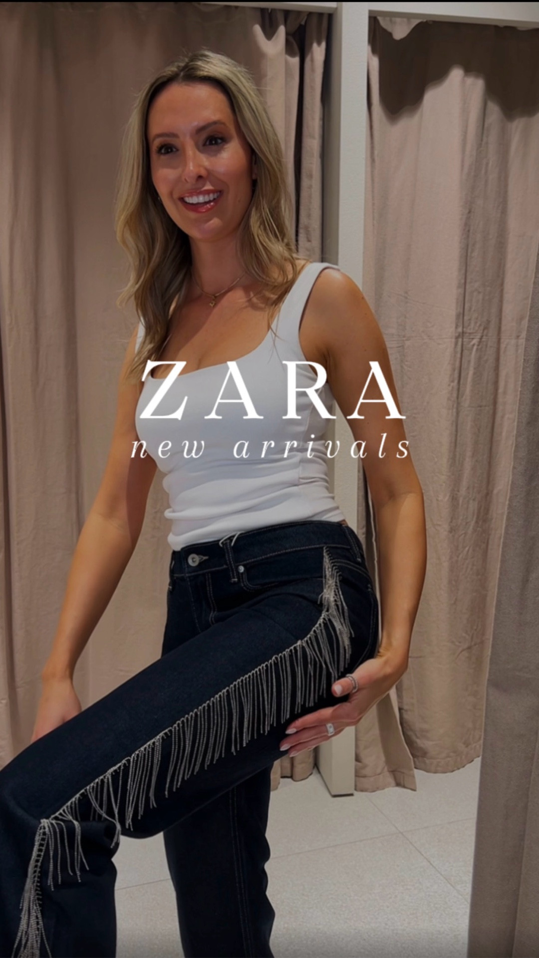 Stop it right now…how cute are these Zara jeans?! They’re the perfect mix of western chic and designer vibes!

These would be so good to wear at a festival / concert or for a night out! 

Fit: I’m wearing a size 25 (my normal size). Size up if you want an oversized look. Keep in mind they’re more rise and run long in the legs.

#LTKootd #LTKgrwm #LTKFestival