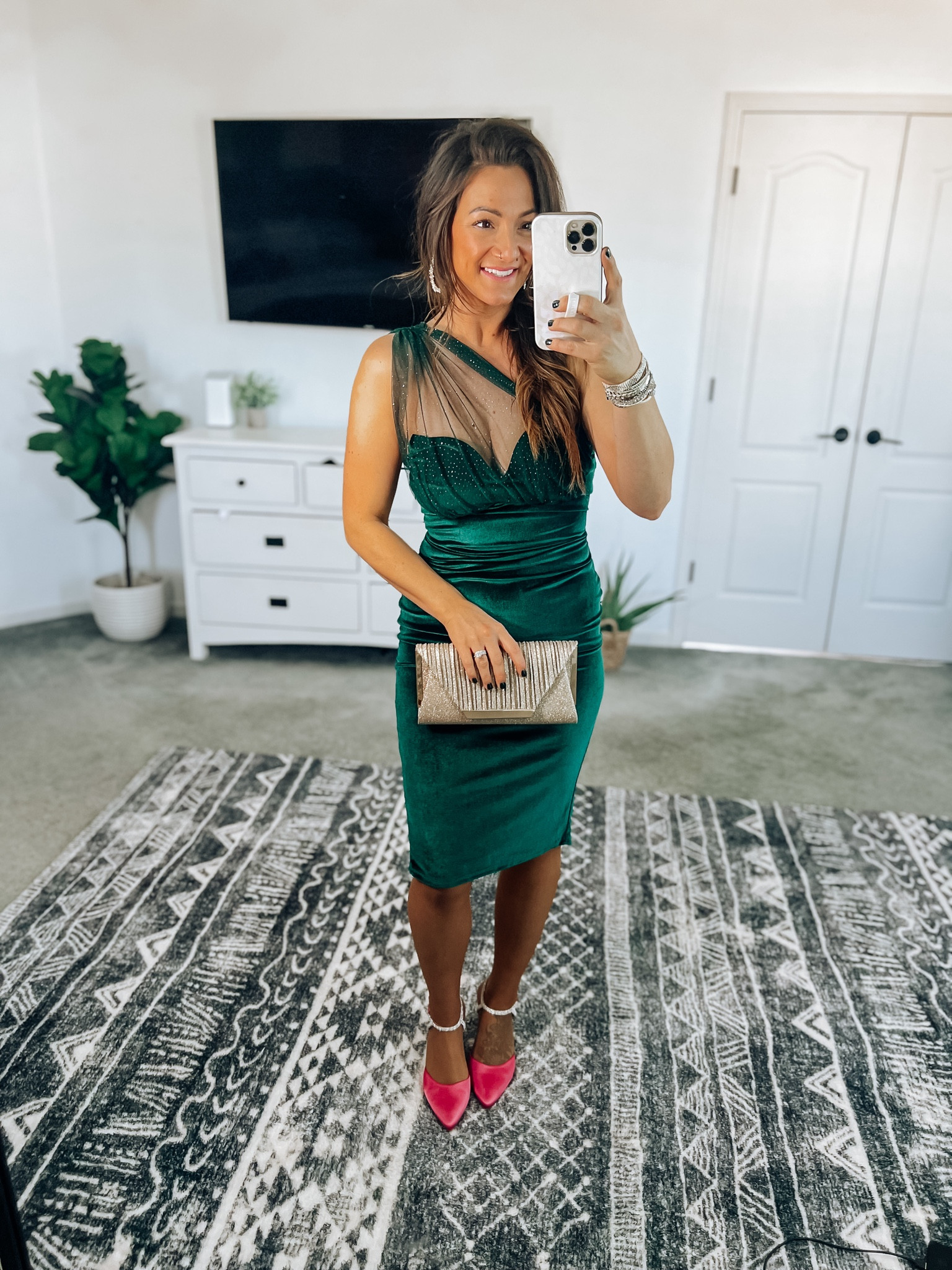 Holiday party dress 😍 Would also work for a winter wedding guest dress! Runs a little big, consider sizing down! 

#LTKparties #LTKstyletip #LTKHoliday