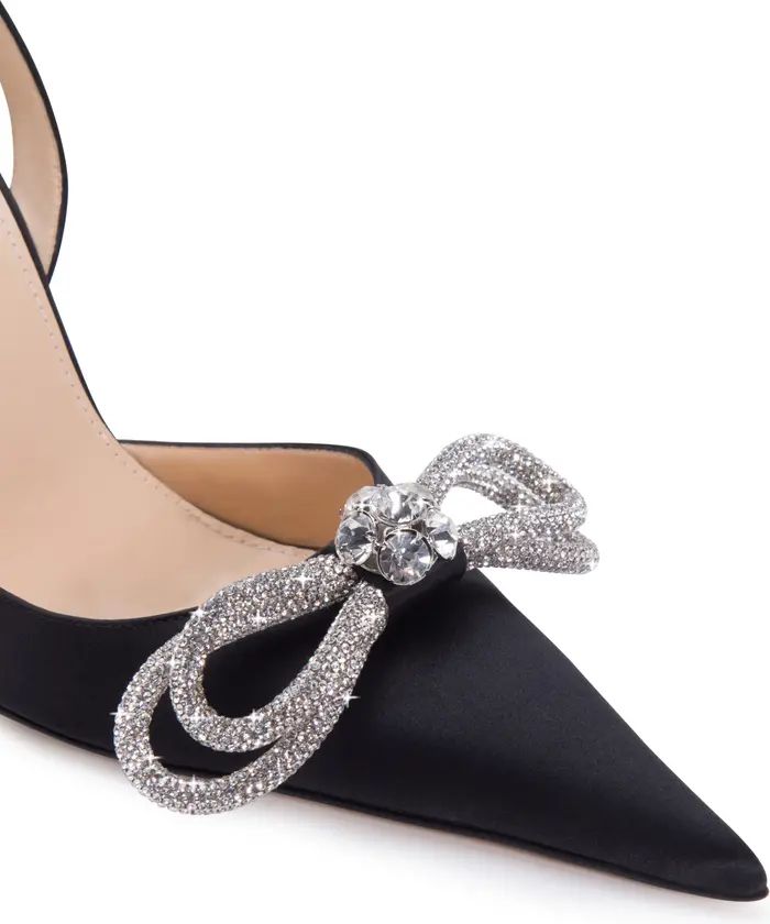 Double Bow Pointed Toe Slingback Pump (Women) | Nordstrom
