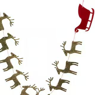 6ft. Reindeer & Sleigh Garland by Ashland® | Michaels Stores