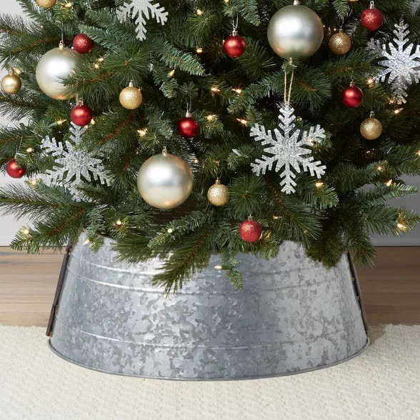 25in Galvanized Christmas Tree Collar - Wondershop™ | Target