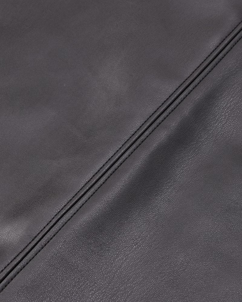 Vegan Leather Midi Skirt | Abercrombie & Fitch (US)