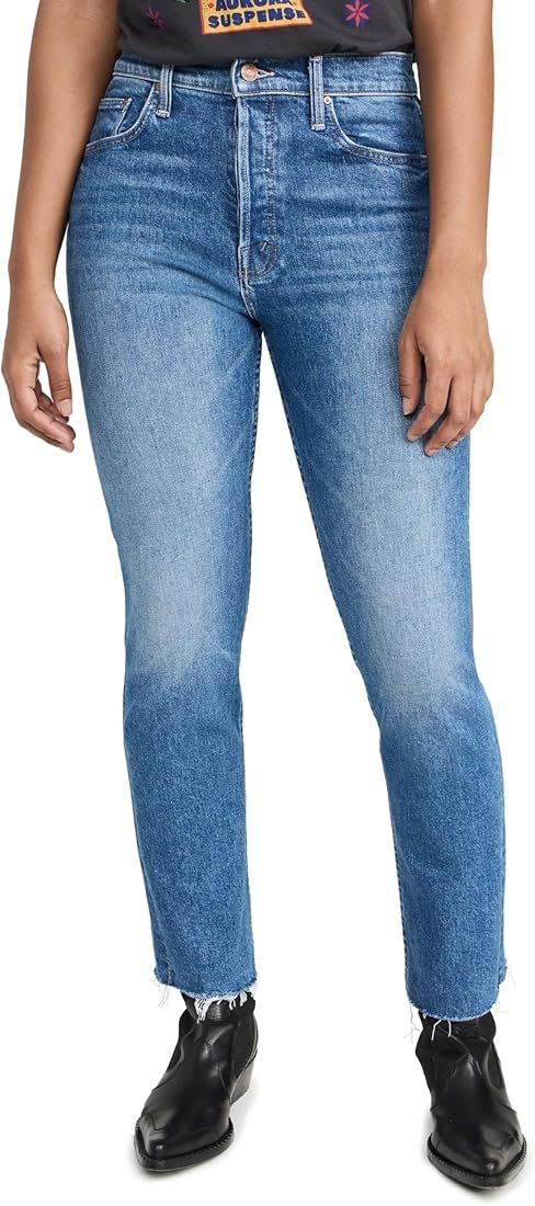 MOTHER Women's The Tomcat Ankle Fray Jeans | Amazon (US)