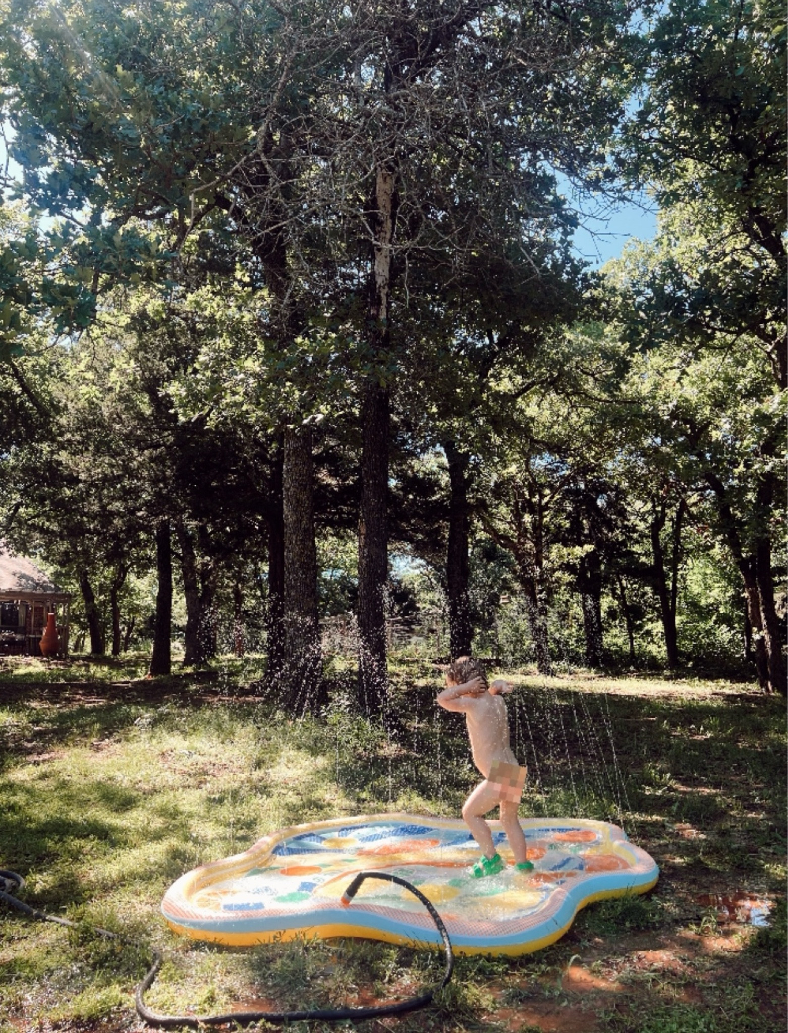 our splash pad from target is the best $30 I ever spent ☀️💦