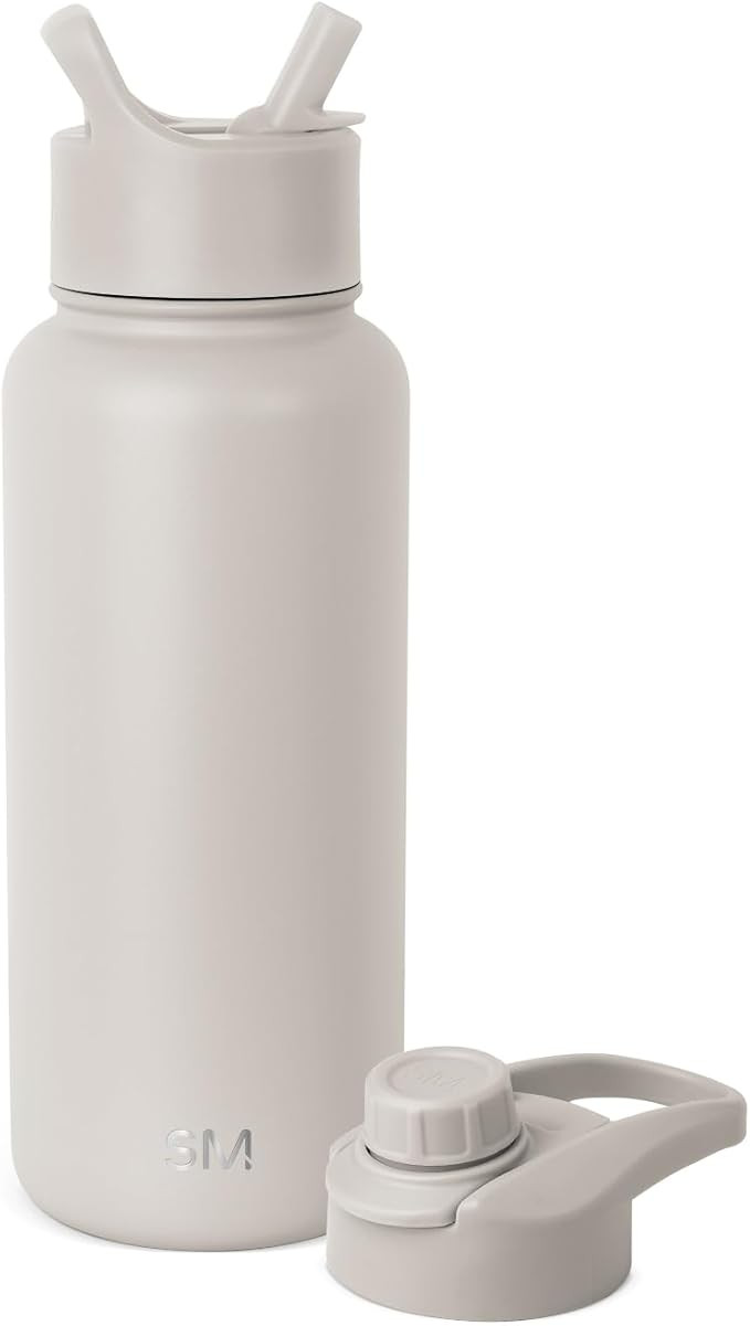 Simple Modern Water Bottle with Straw and Chug Lid Vacuum Insulated Stainless Steel Metal Thermos... | Amazon (US)