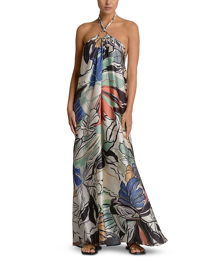 Elan Printed Ring Halter Maxi Dress | Bloomingdale's (US)