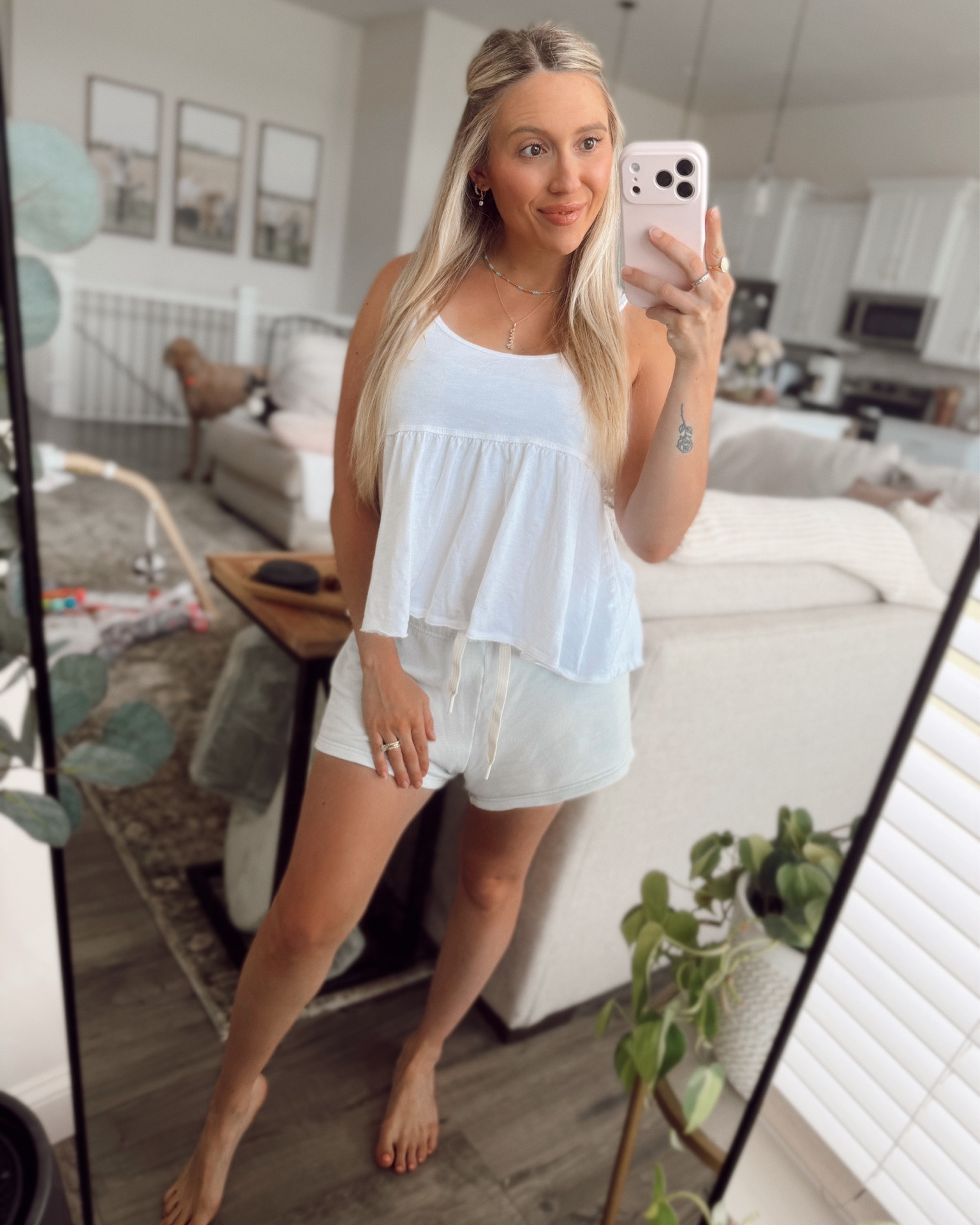 5 week pp - loving these tanks I’m living in them bc they are sooo easy to wear while breastfeeding every 2 hours 😂 and they are cute! I have them in every color and just wear a nursing bra underneath!

#LTKfitnessgoals #LTKBump
