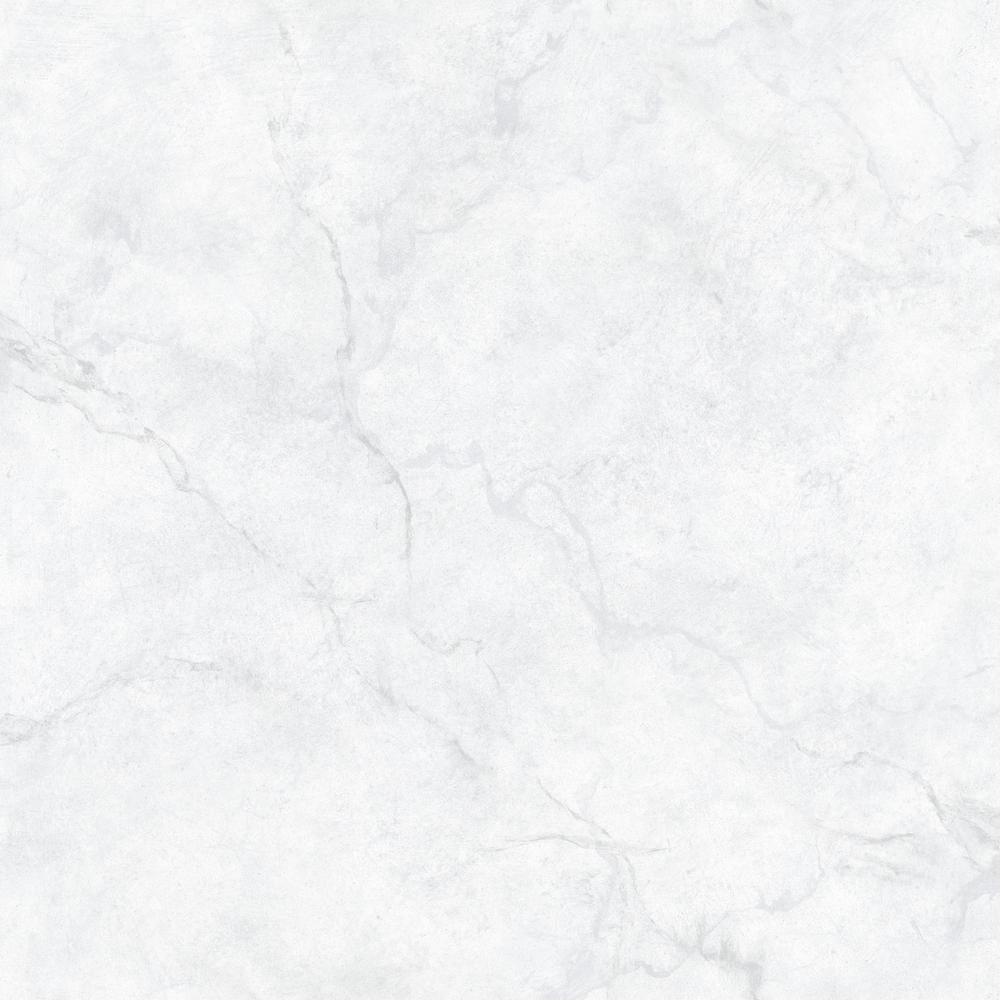 NuWallpaper Carrara Marble Peel and Stick Vinyl Strippable Wallpaper (Covers 30.75 sq. ft.) NU209... | The Home Depot