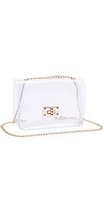 COROMAY Clear Purse for Women, Clear Crossbody Bag Stadium Approved, Clear Handbag Clear Clutch Purs | Amazon (US)