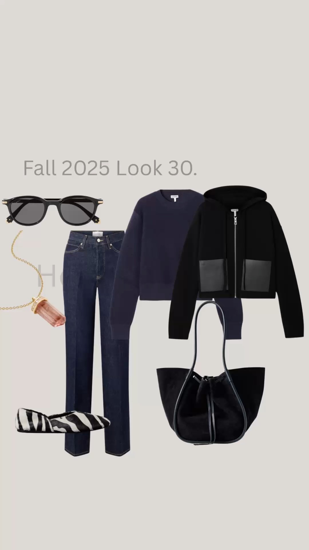 Fall 2025 Look 30.

Weekend Layers 🤍

Khaite zebrah-print loafers, Cartier sunglasses, and a Jai Jai necklace.
Effortless, layered, and just the right amount of detail.

#ltkfashion #framedenim #proenzaschouler #cartierstyle #leopardloafers #streetstyleedit #falllayers#LTKStyleTip

#LTKStyleTip #fashion #ootd #nyc #love #looks #ltk #fall #2025 #streetstyle #style #work #LTKStyle #ltkfashion 

#LTKgrwm #LTKBeauty #LTKootd
