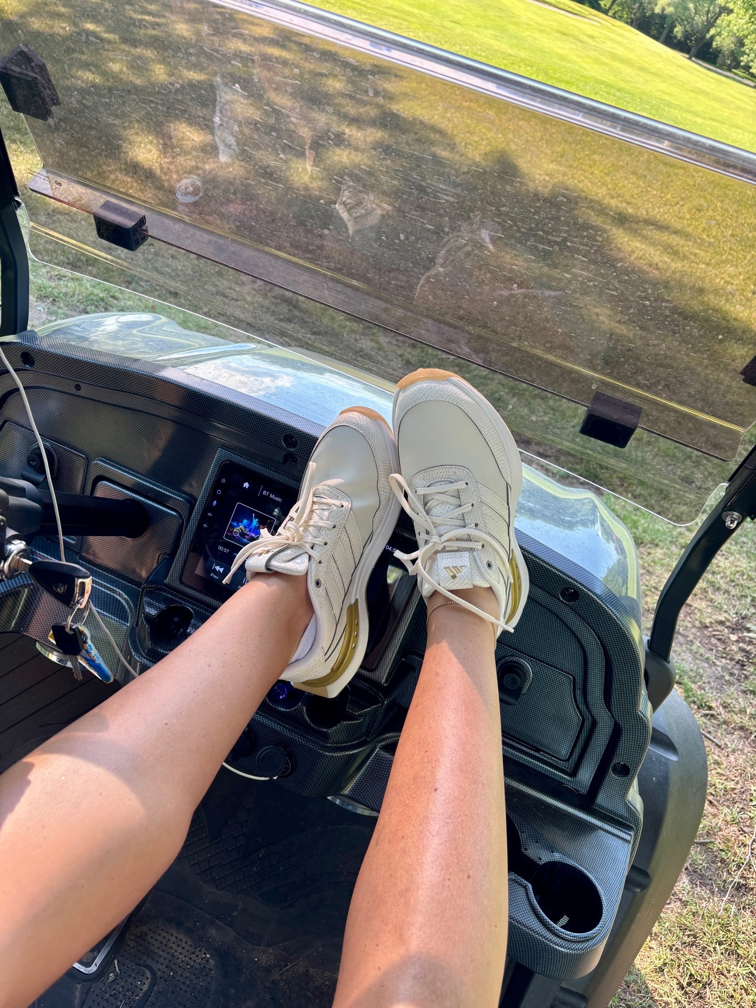 New golf shoes in cream and golf! Order your true size ⛳️

#LTKdayinmylife #LTKootd #LTKSaleAlert