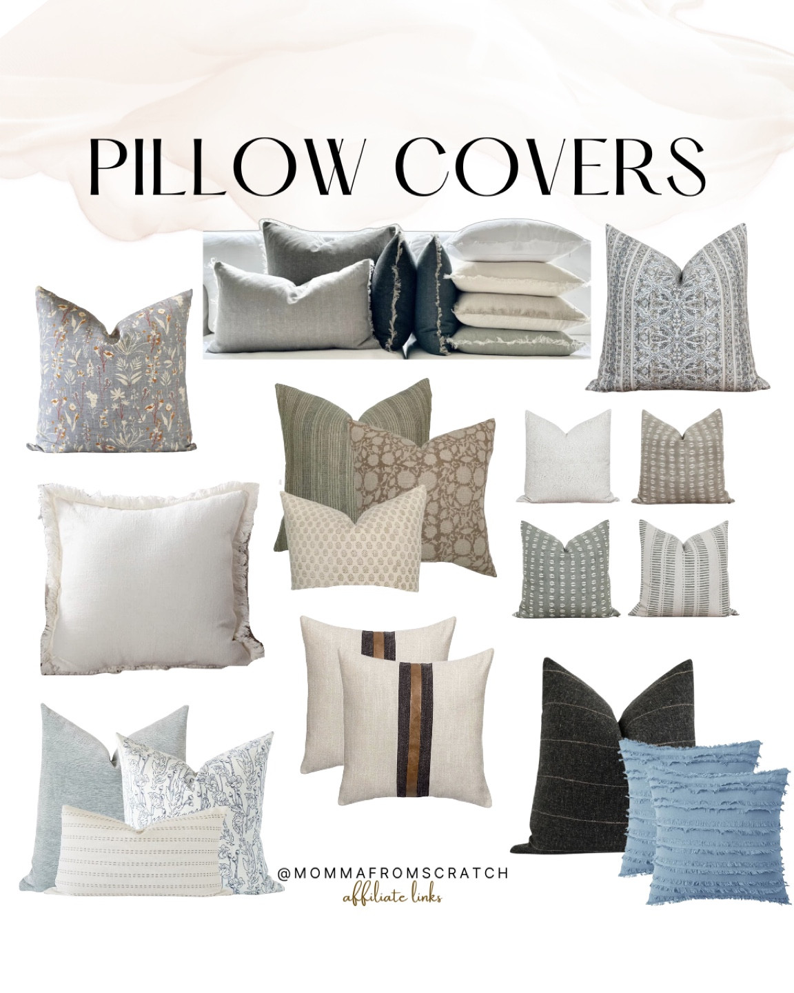 Pillow covers, floral pillows, neutral pillows, spring pillows. Etsy, amazon 

#LTKunder100 #LTKstyletip #LTKhome
