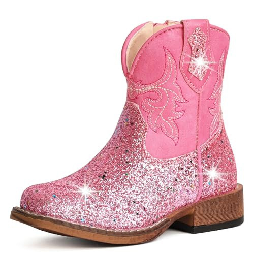 IUV KIDS Girls Cowgirl Boots Toddler Boys Cowboy Boots for Kids | Amazon (US)