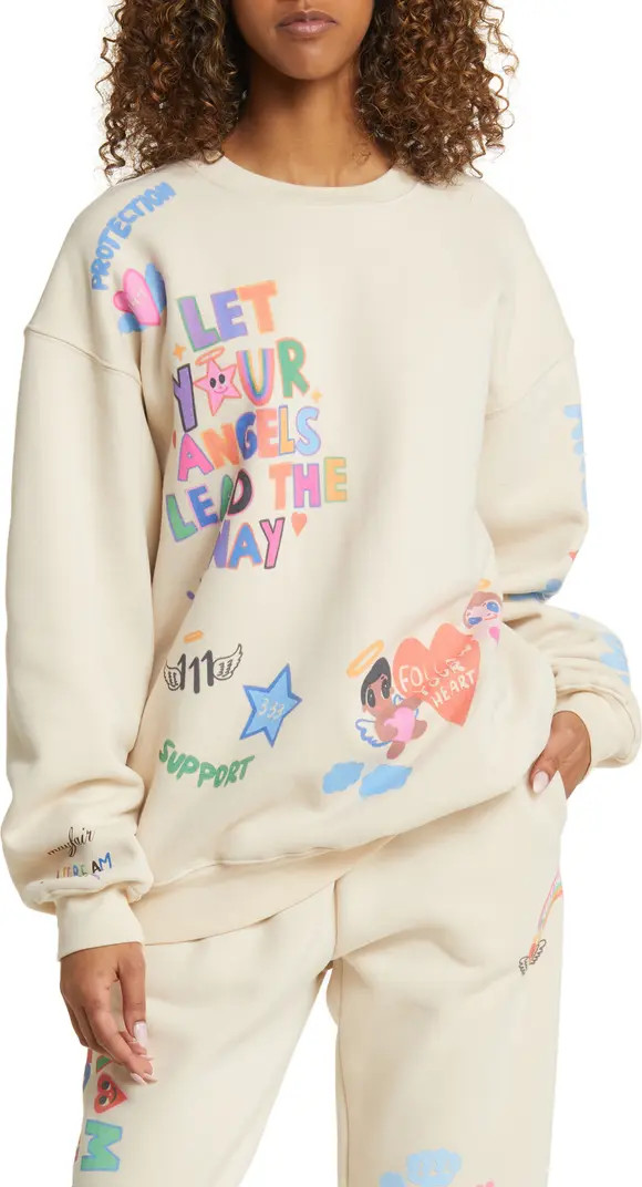 Angels All Around You Graphic Sweatshirt | Nordstrom