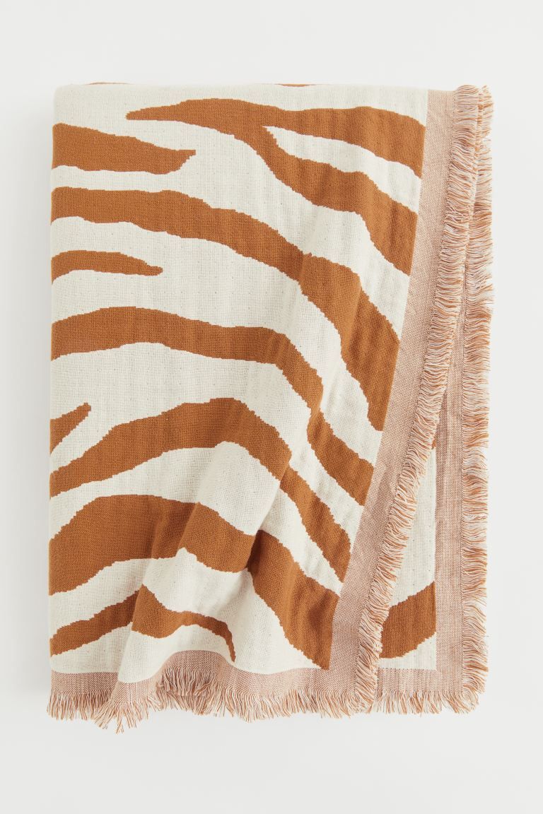 Animal-patterned Cotton Throw | H&M (US + CA)