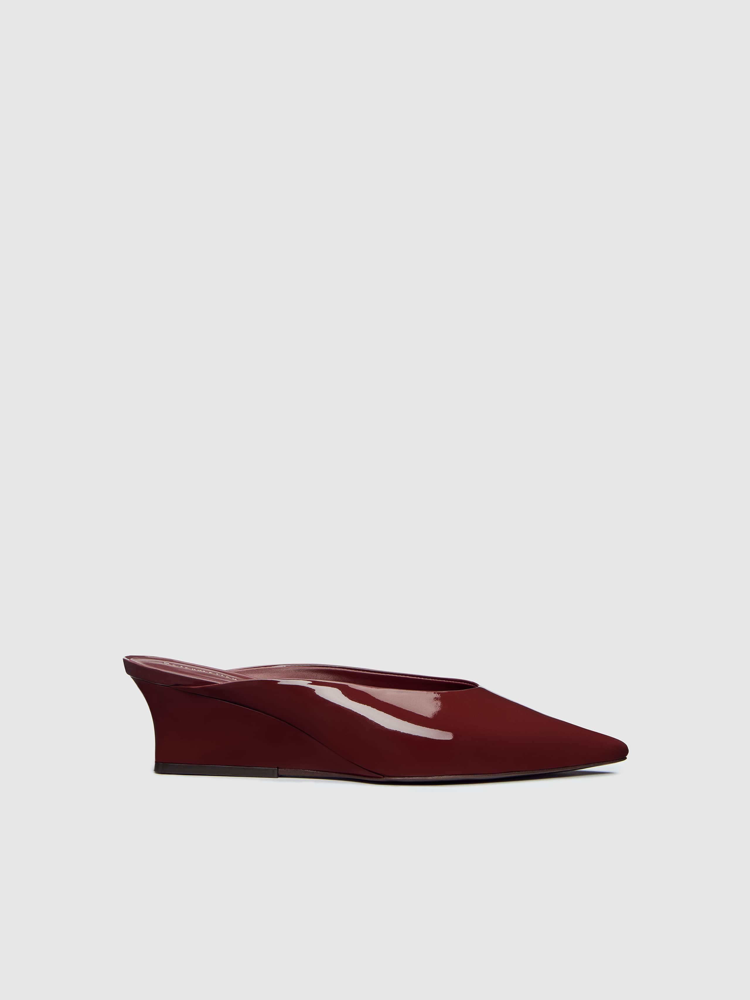 Reformation Marilyn Wedge Mule Red 8.5 | Reformation (Global)