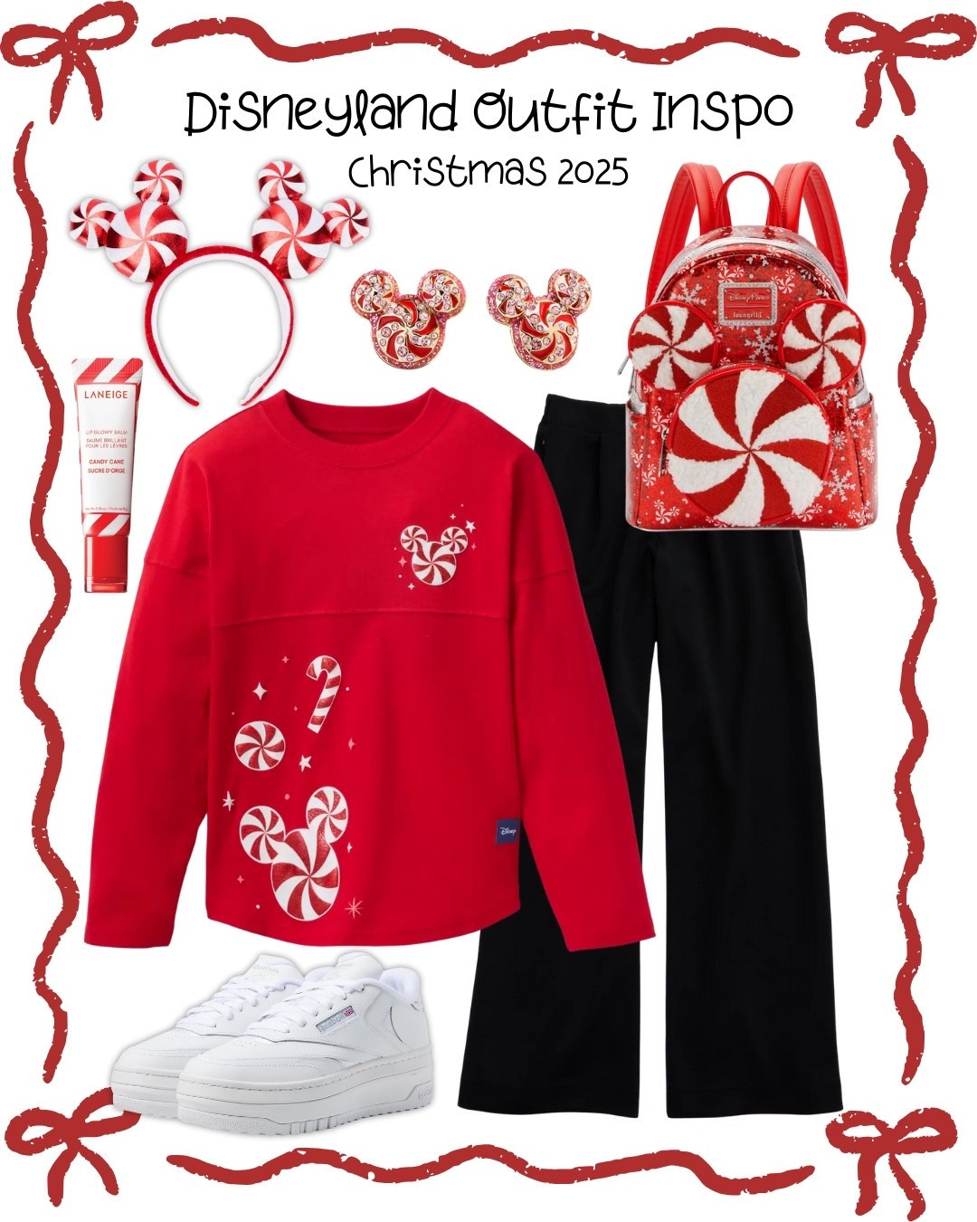 Disney at Christmas just hits different. ✨
Think twinkly lights, peppermint treats, and the coziest holiday outfit to match the magic.