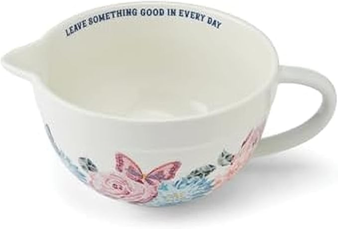 Dolly Parton Ceramic Batter Bowl, Mosaic Design with Inspirational Quote, Capacity, Spout and Han... | Amazon (US)
