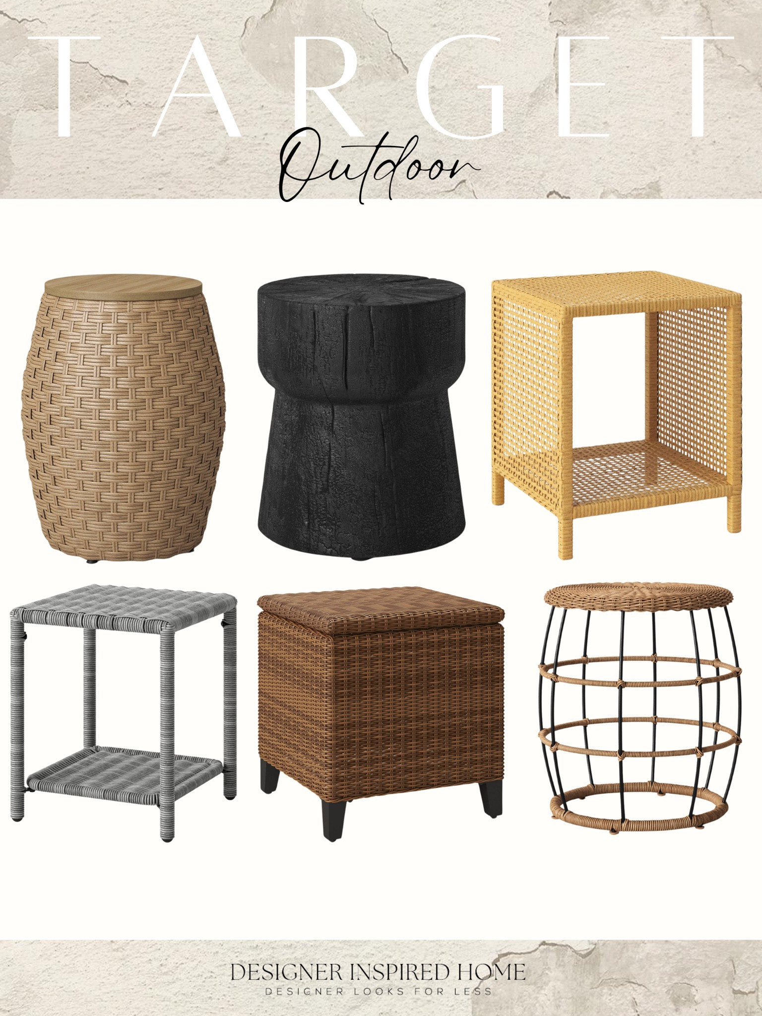 Target outdoor side tables! Target, Target home, Target outdoor, Threshold 

#LTKSeasonal #LTKhome