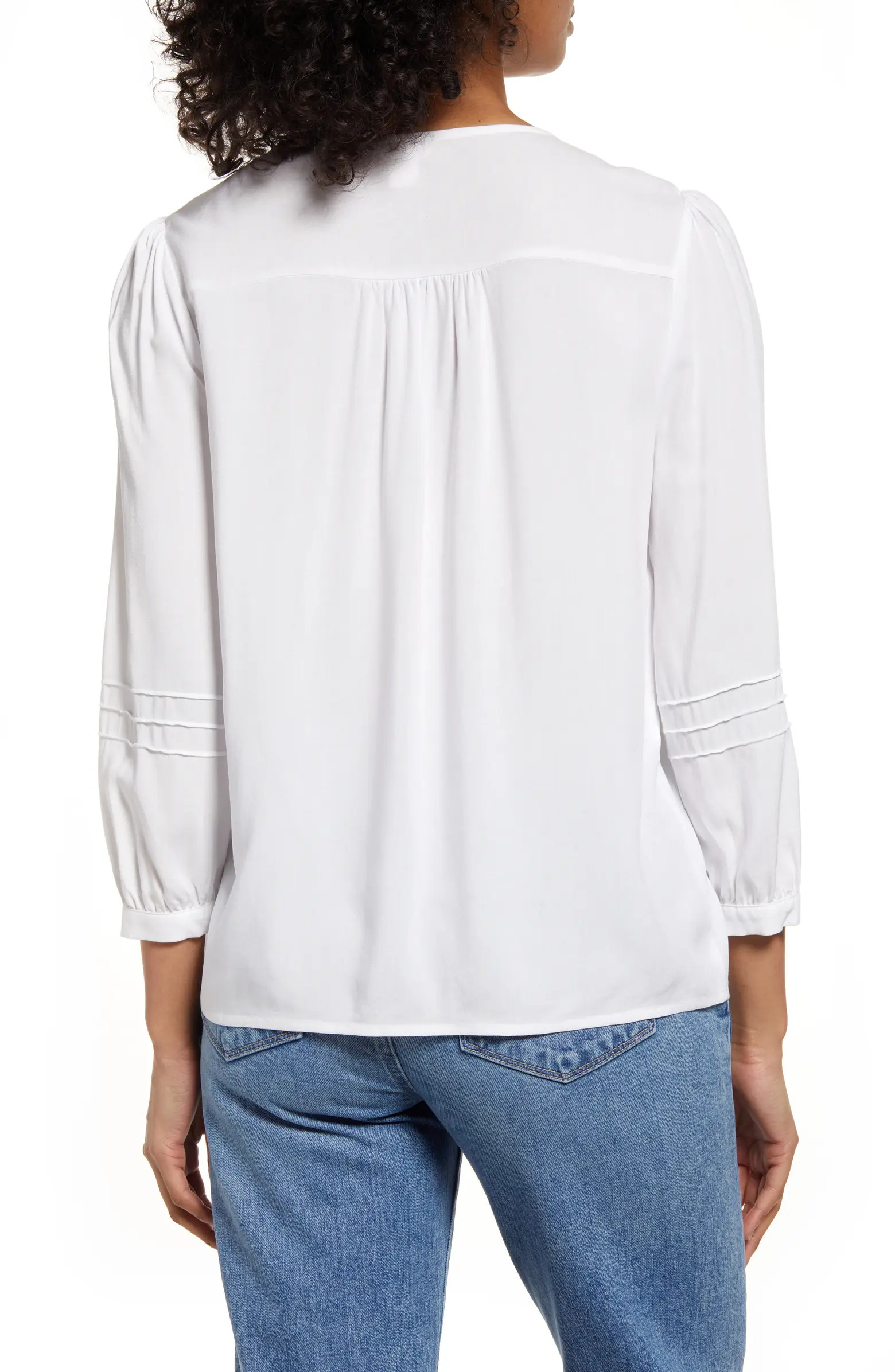 Lace Inset Pintuck Blouse | Nordstrom
