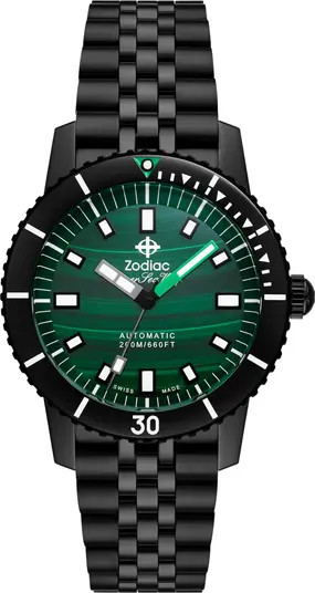 Zodiac Compression Diver II Automatic Bracelet Watch, 40mm | Nordstrom | Nordstrom