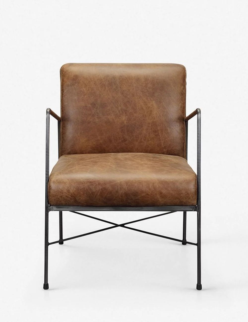 Ivie Leather Accent Chair | Lulu and Georgia 