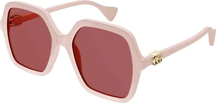 Gucci 56mm Square Sunglasses | Nordstrom | Nordstrom