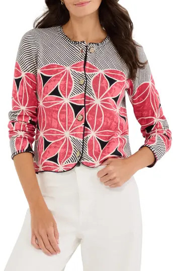 NIC+ZOE Gallery Walk Cardigan in Pink Multi at Nordstrom Rack, Size Small | Nordstrom Rack