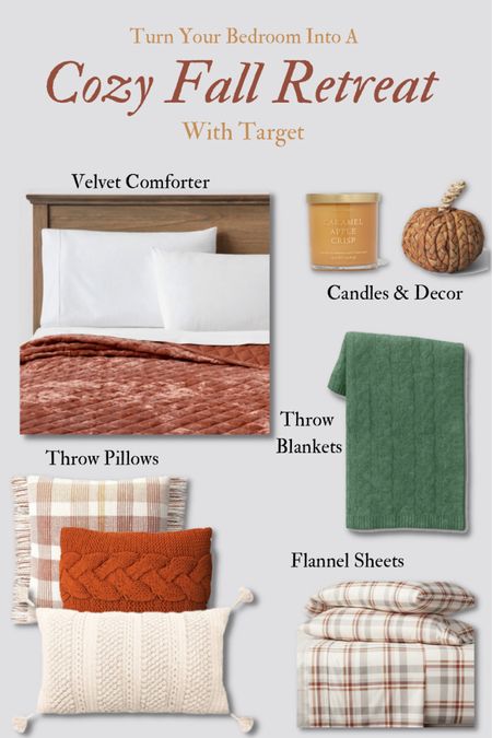 Turn your bedroom into a cozy fall retreat with fall inspired bedding and decor from Target. 

#LTKhome #LTKunder100 #LTKSeasonal