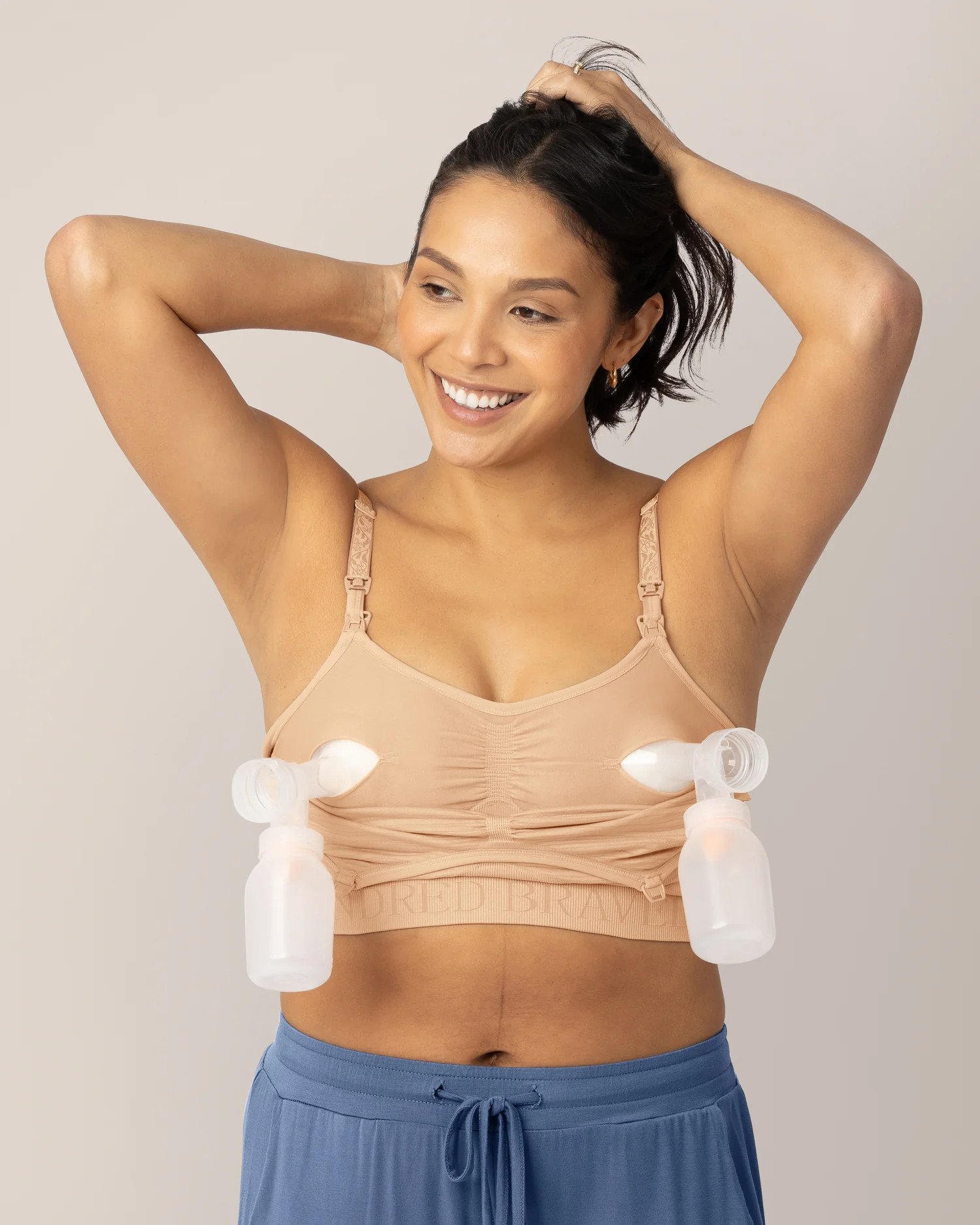 Sublime® Hands-Free Pumping & Nursing Bra | Beige – Kindred Bravely | Kindred Bravely