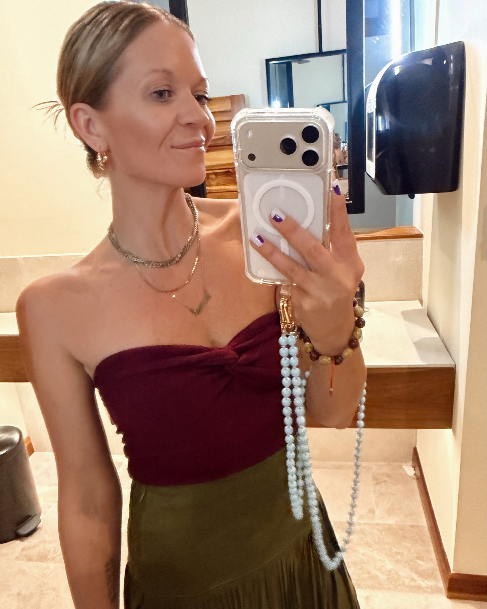 Tube top, with the most fun fringe skirt! 