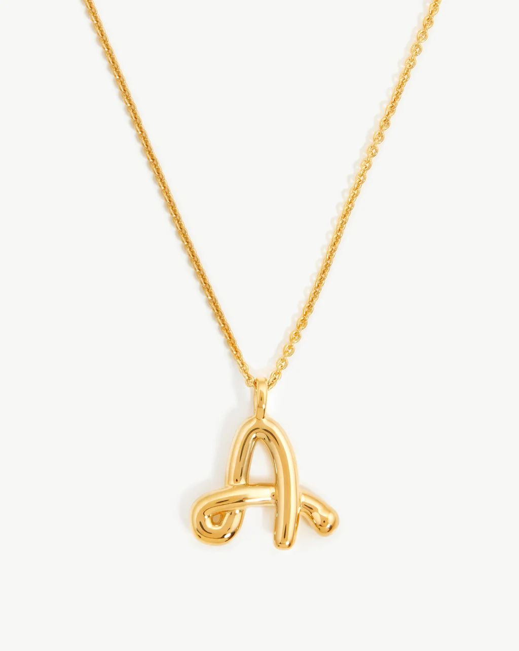 Curly Molten Initial Pendant Necklace | Missoma