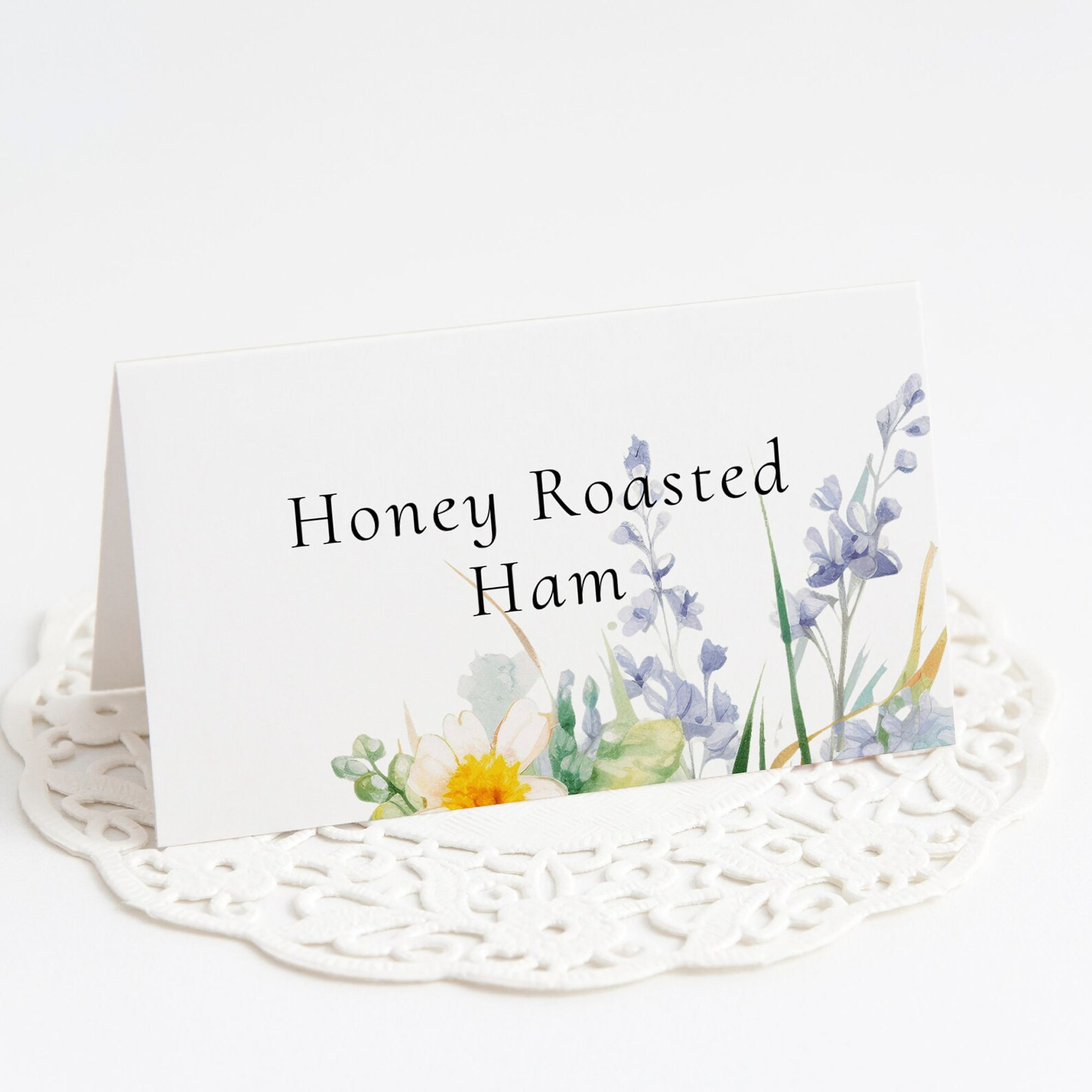 Easter Brunch Menu Place Card / Buffet Labels, Editable Template, Spring Floral, Easter Eggs, Foo... | Etsy (US)