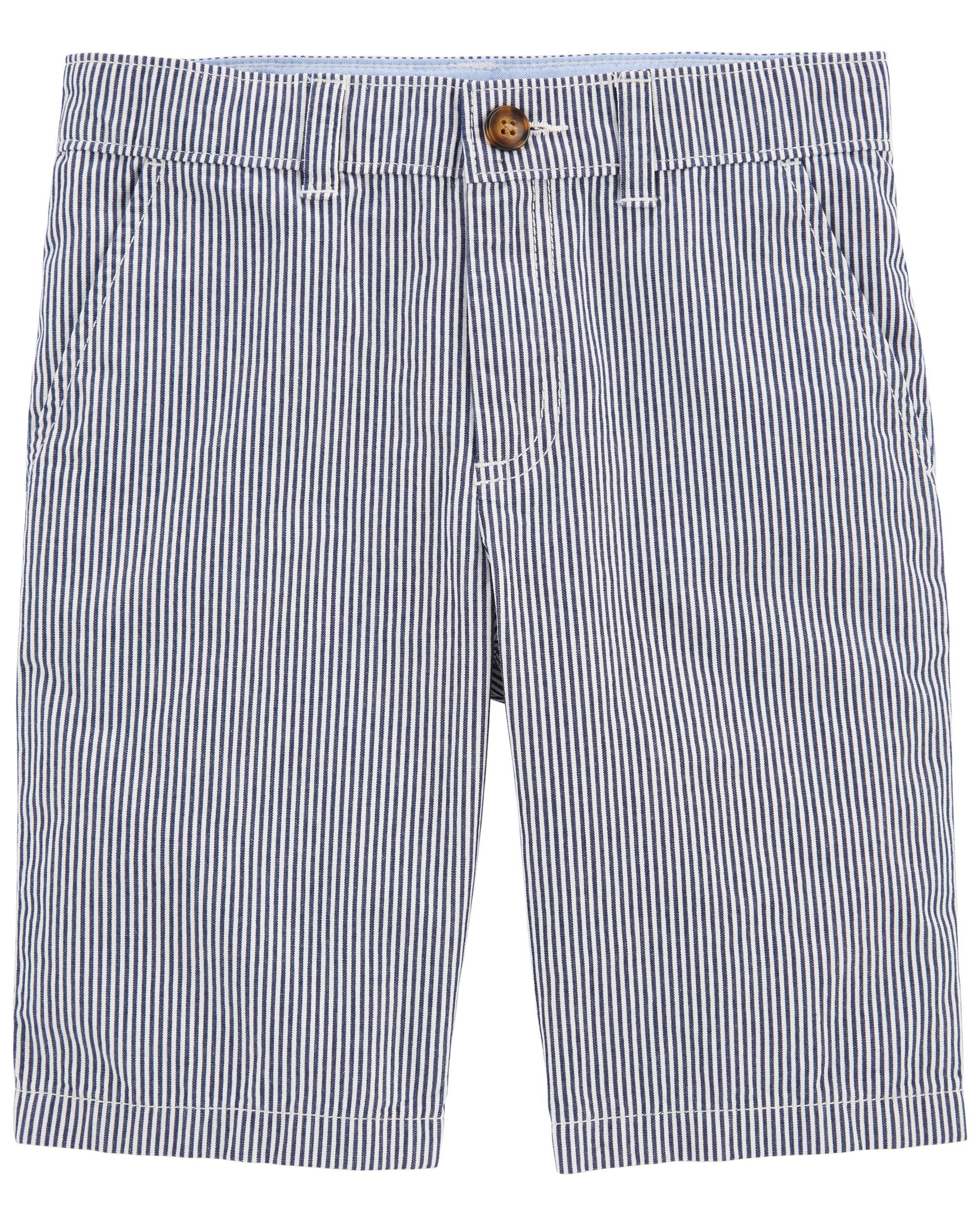 Seersucker Flat-Front Shorts | Carter's