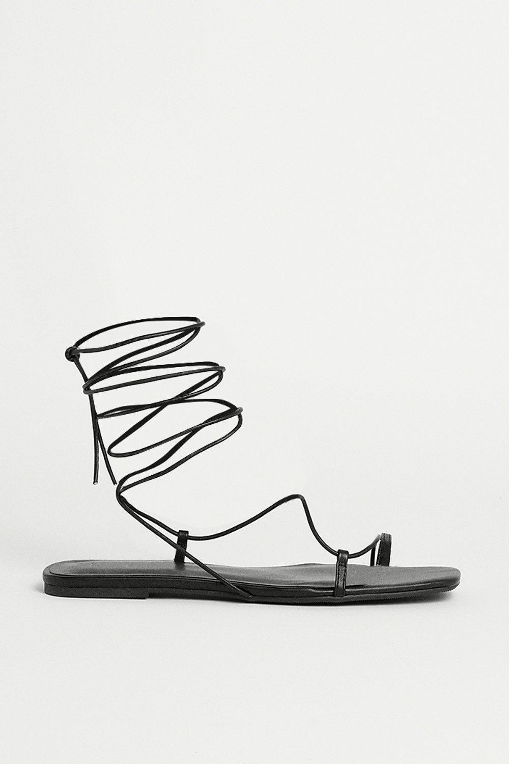 Strappy Flat Sandal | Warehouse UK & IE