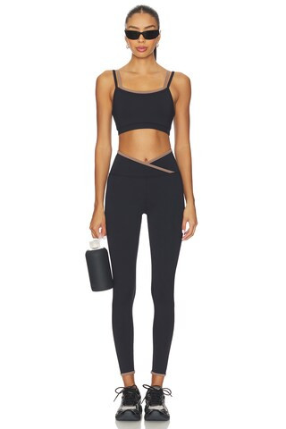 The Rhodes Sports Bra in Black & Malt | Revolve Clothing (Global)