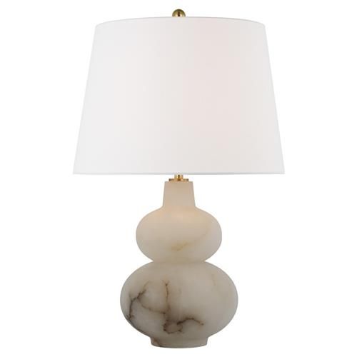 Visual Comfort Ciccio Modern Classic Natural Alabaster Table Lamp - Large | Kathy Kuo Home