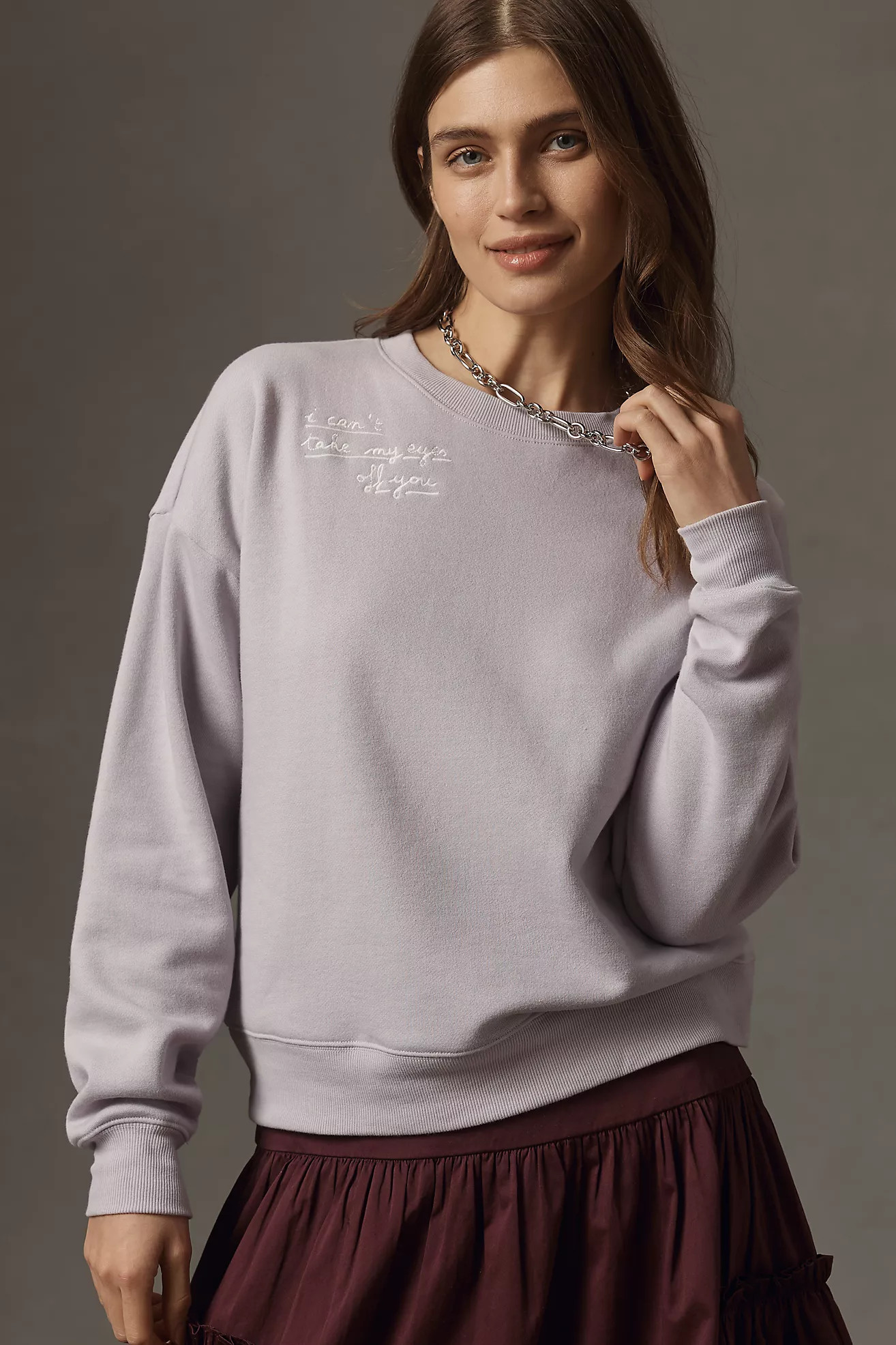 Maeve x Laetitia Rouget Embroidered Sweatshirt | Anthropologie (US)
